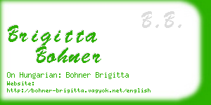 brigitta bohner business card